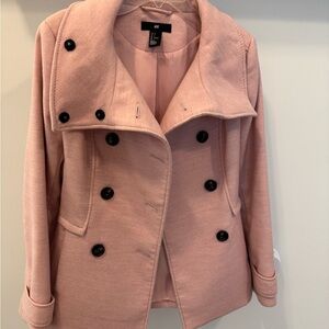 H&M Women's Blush Peacoat